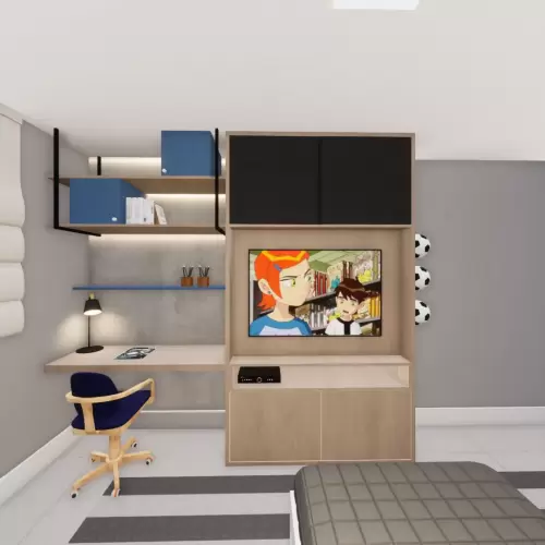 Quarto infantil masculino.*Projeto feito em parceria com o arquiteto Tadeu Barbosa.