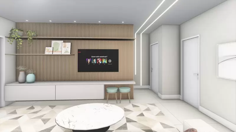Sala de estar *Projeto feito em parceria com o arquiteto Tadeu Barbosa