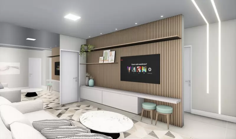 Sala de estar*Projeto feito em parceria com o arquiteto Tadeu Barbosa