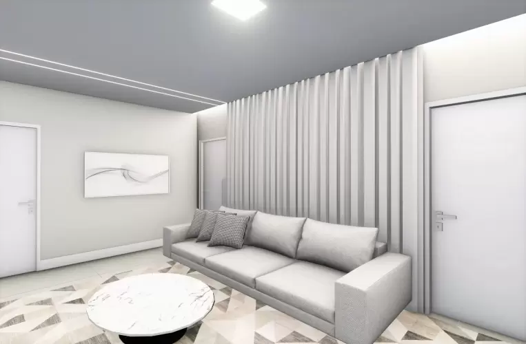 Sala de estar*Projeto feito em parceria com o arquiteto Tadeu Barbosa