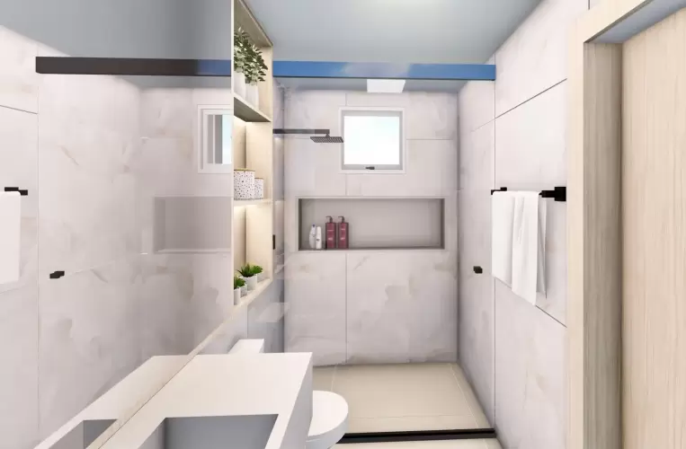 Banheiro*Projeto em parceria com o arquiteto Tadeu Barbosa.