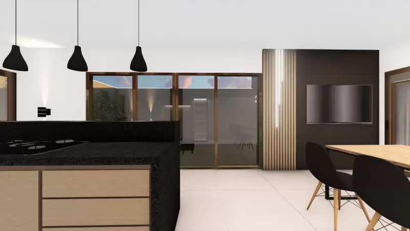 Área gourmet.*projeto feito em parceria com o arquiteto Tadeu Barbosa.