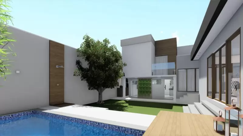 Área externa/lazer*projeto feito em parceria com o arquiteto Tadeu Barbosa.