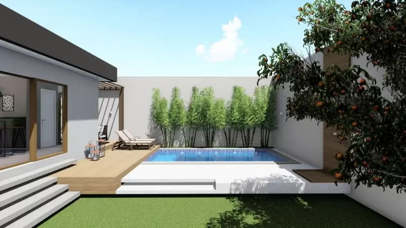 Área externa/lazer*projeto feito em parceria com o arquiteto Tadeu Barbosa.