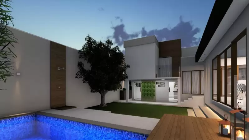 Área externa/lazer*projeto feito em parceria com o arquiteto Tadeu Barbosa.